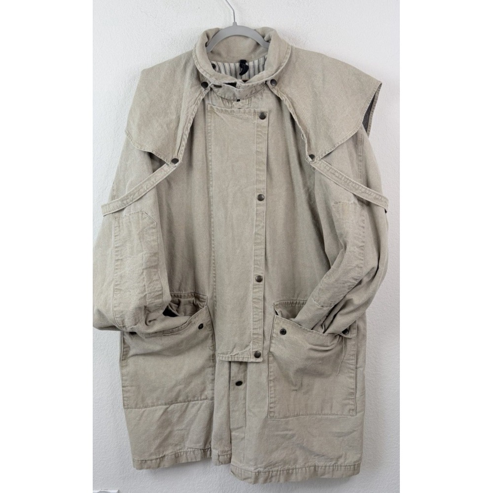 Australian Outback Collection Duster Coat XXL Canvas Western Cape Ranch Jacket